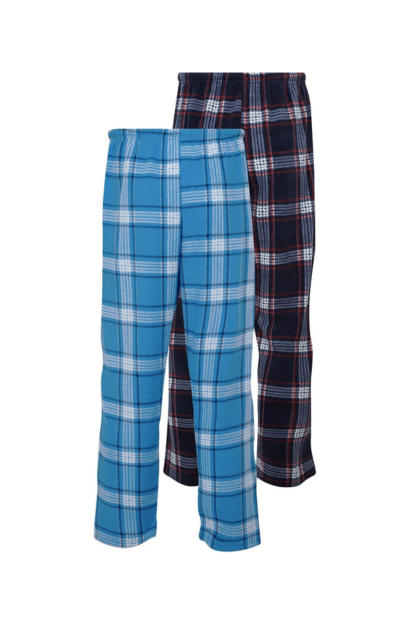 Mens 2 Pack Fleece Pyjama Pants, Mens Pyjamas