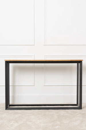 Metal And Wood Console Table