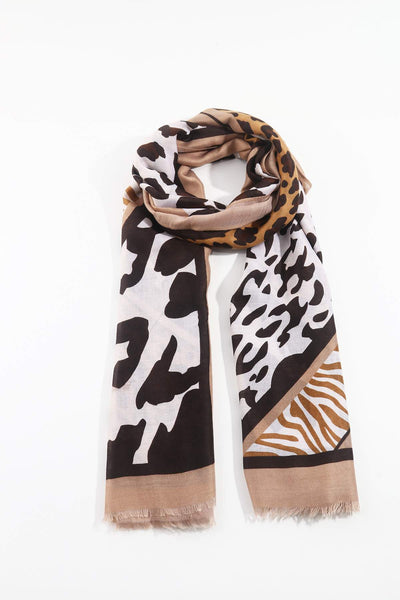 Carraig Donn Mix Animal Print Scarf