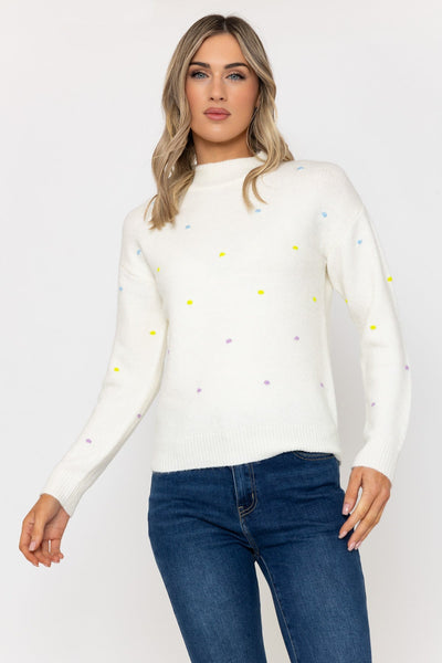 Carraig Donn Multicolour Dots Knit Jumper