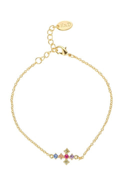 Carraig Donn Multicoloured Cross Bracelet