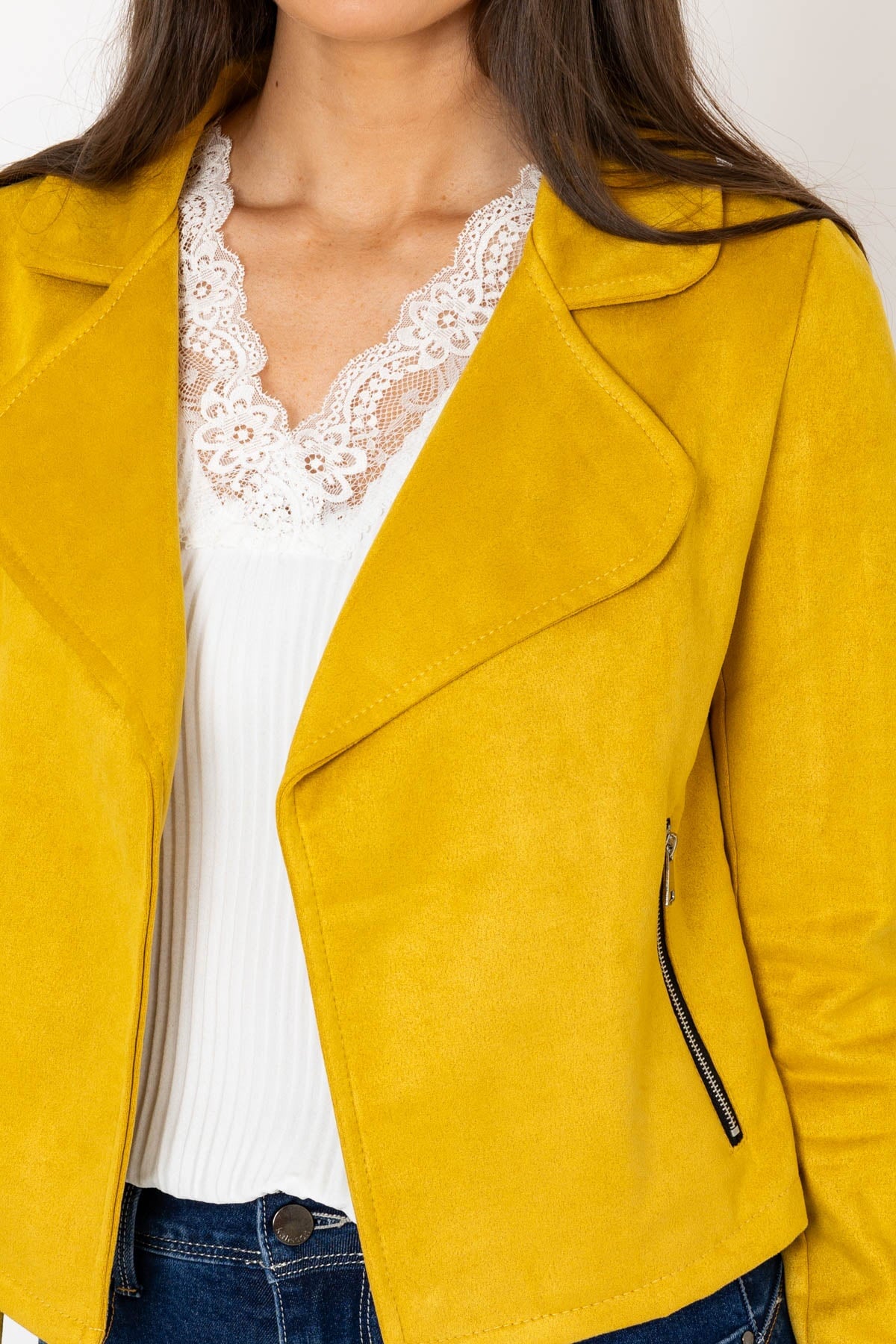 Ladies mustard coloured jackets best sale