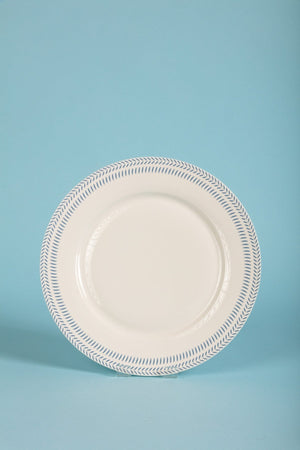 Blue & White Ceramic Dinner Plate