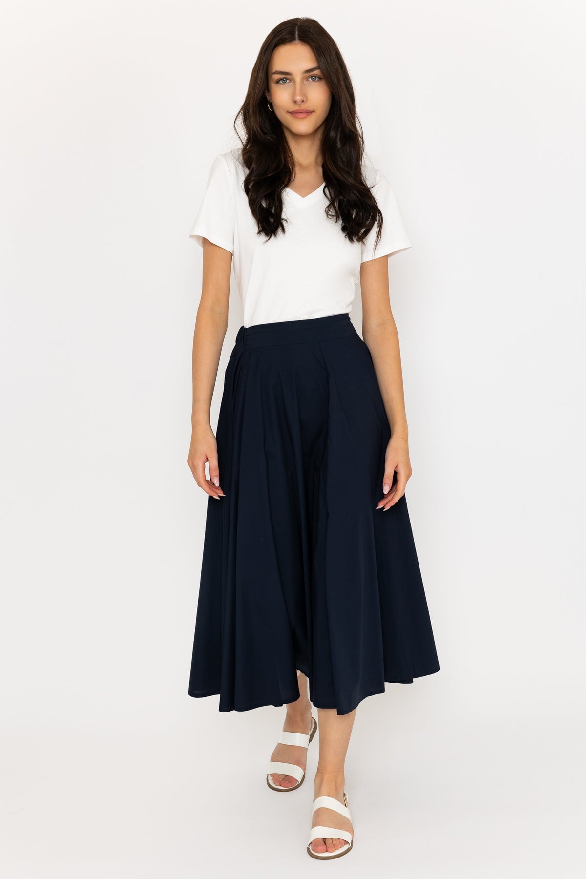 Circle skirt navy sale