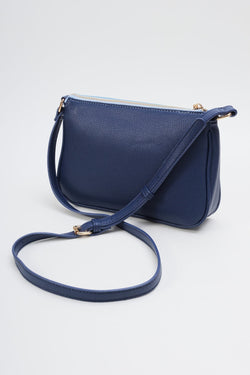 Carraig Donn Navy Contrast Colour Crossbody Bag