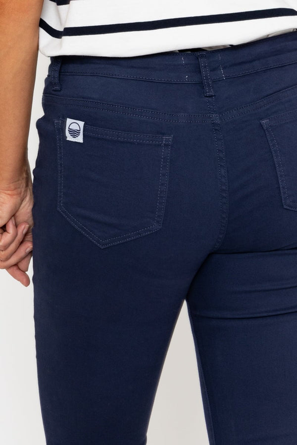 Carraig Donn Navy Crop Stretch Jeans