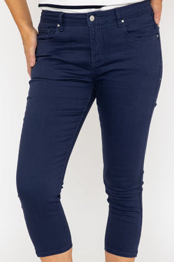 Carraig Donn Navy Crop Stretch Jeans