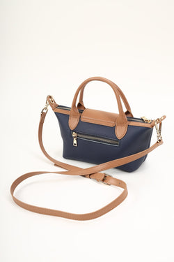 Carraig Donn Navy Mini Leather Shopper