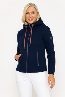 Carraig Donn Navy Pique Bonded Jacket