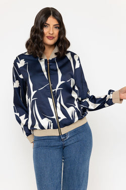 Carraig Donn Navy Printed Bomber Jacket