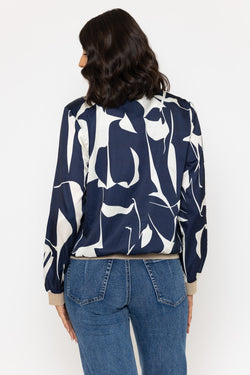 Carraig Donn Navy Printed Bomber Jacket