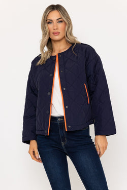 Carraig Donn Navy Quilted Padded Jacket