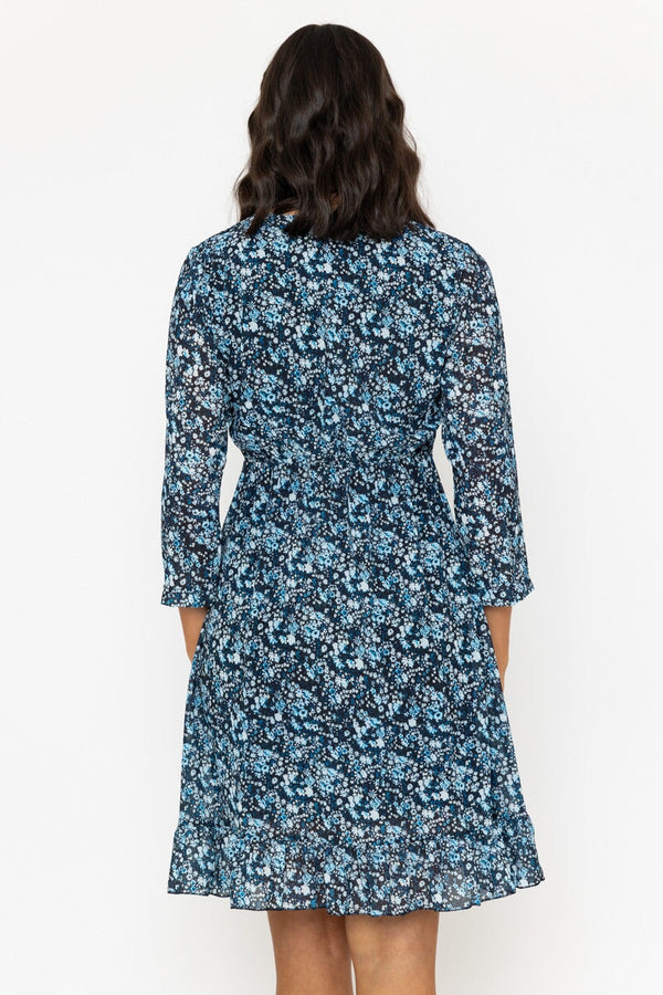 Carraig Donn Navy Roisin Knee Length Dress