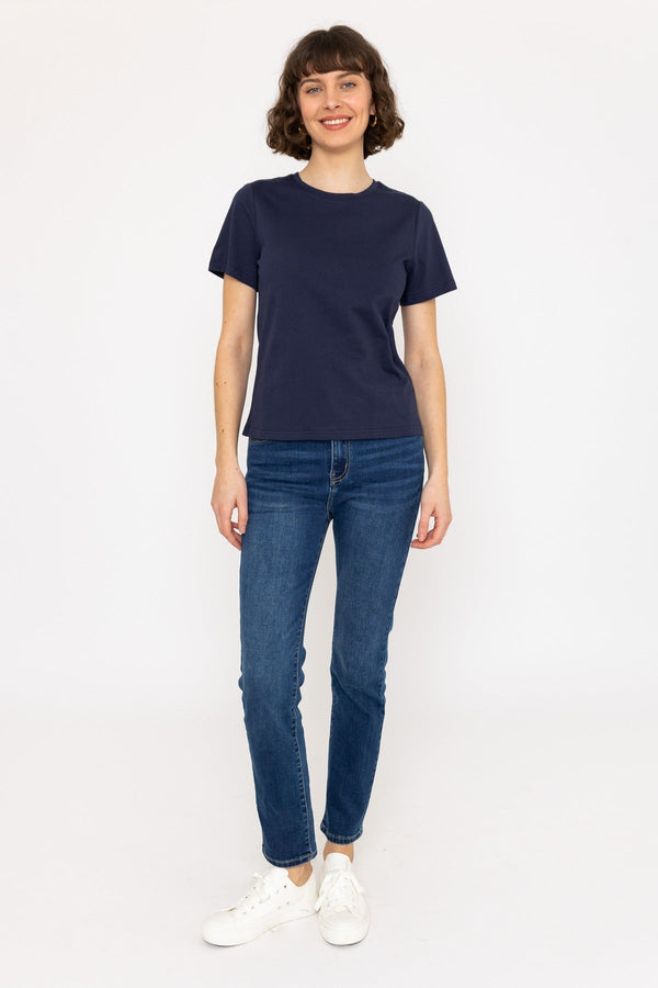 Carraig Donn Navy Super Soft Crew Neck Tee