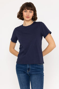 Carraig Donn Navy Super Soft Crew Neck Tee