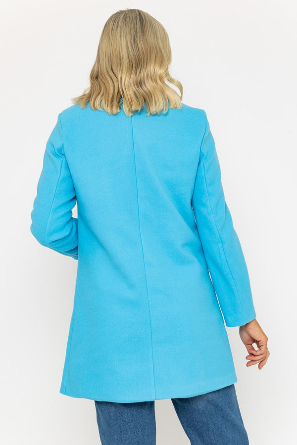 Carraig Donn One Button Coat in Blue