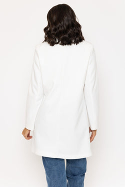 Carraig Donn One Button Coat in White