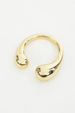 Carraig Donn Open Teardrop Detail Adjustable Gold Ring