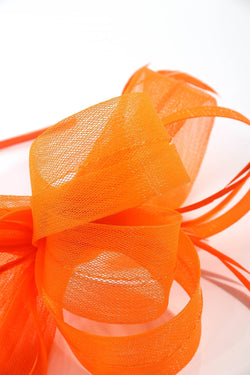 Carraig Donn Orange Ribbon Hairband Fascinator