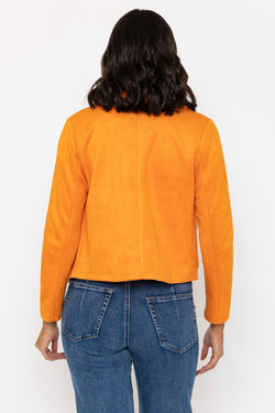 Carraig Donn Orange Suede Cover Up Jacket