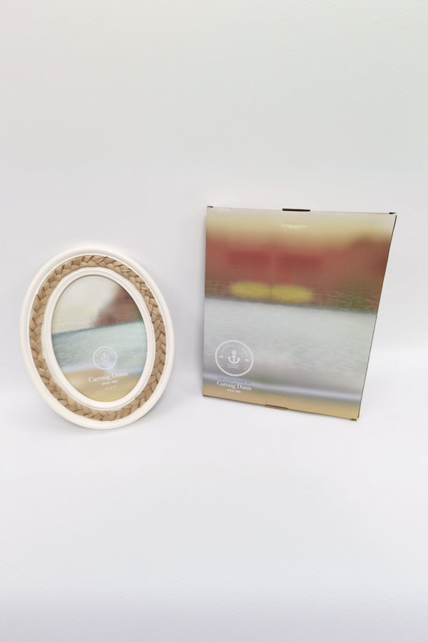 Carraig Donn Oval Rope Photo Frame 5x7inch