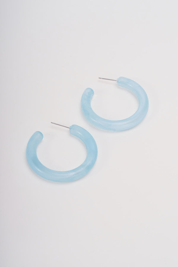 Carraig Donn Pack of 5 Blue & Silver Hoop Earrings