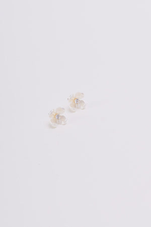 Pearl Flower Stud Earrings