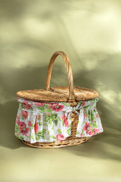 Carraig Donn Picnic Basket 2 Person Pink Floral