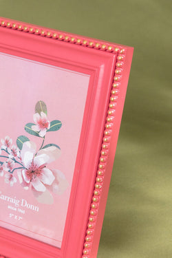 Carraig Donn Pink Beaded Trim Photo Frame 5x7inch