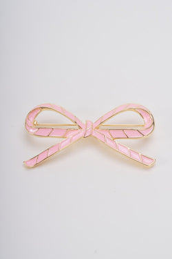 Carraig Donn Pink Bow Brooch