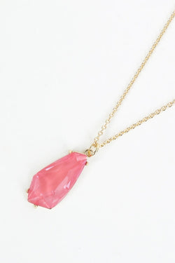 Carraig Donn Pink Crystal Gold Necklace