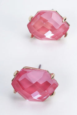 Carraig Donn Pink Crystal Stud Earrings