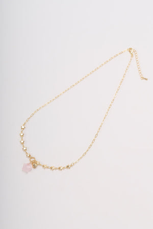 Pink & Gold Star Necklace