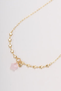 Carraig Donn Pink & Gold Star Necklace