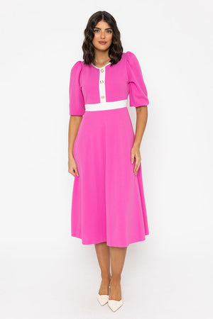 Pink Imelda Midi Dress