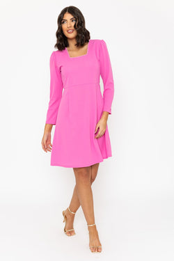 Carraig Donn Pink Long Sleeve Polly Mini Dress