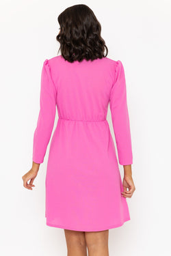 Carraig Donn Pink Long Sleeve Polly Mini Dress