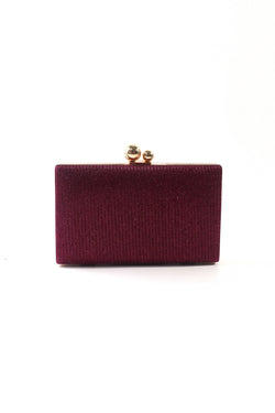 Carraig Donn Pink Lurex Hard Shell Clutch