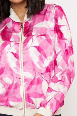 Carraig Donn Pink Printed Bomber Jacket