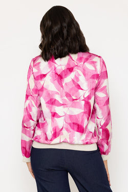 Carraig Donn Pink Printed Bomber Jacket