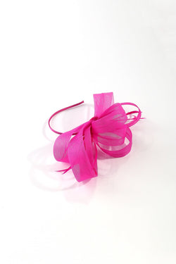 Carraig Donn Pink Ribbon Hairband Fascinator