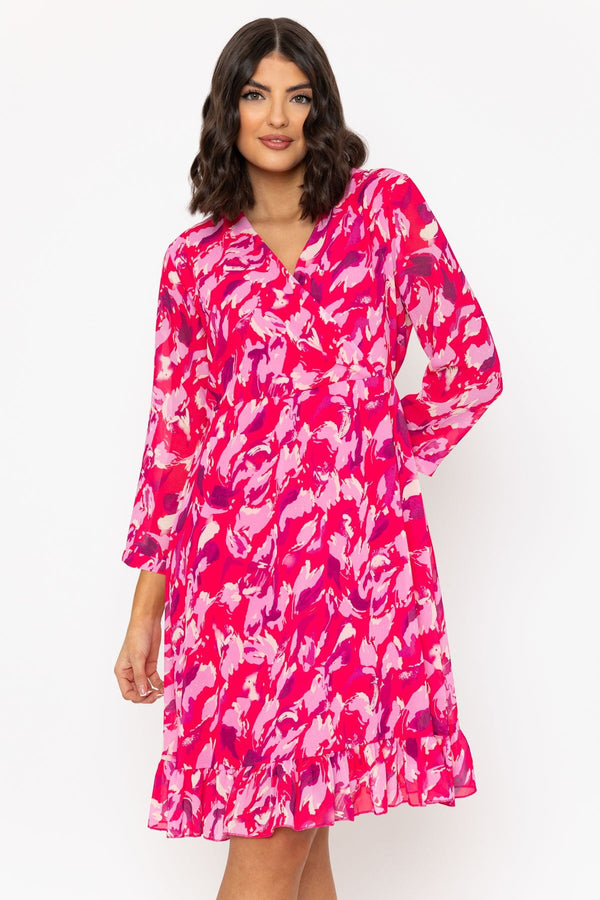 Carraig Donn Pink Roisin Knee Length Dress