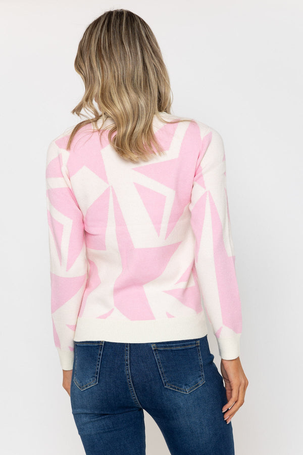 Carraig Donn Pink Star Knit Jumper