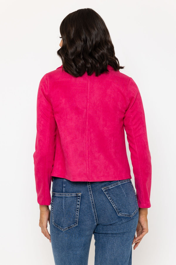 Carraig Donn Pink Suede Cover Up Jacket