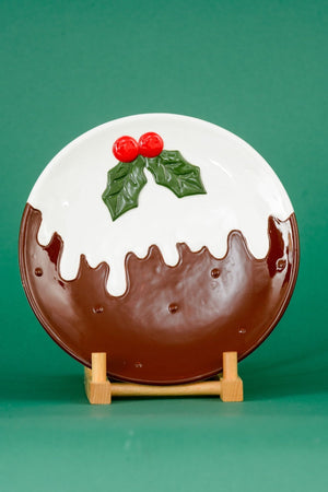 Christmas Pudding Cookie Plate