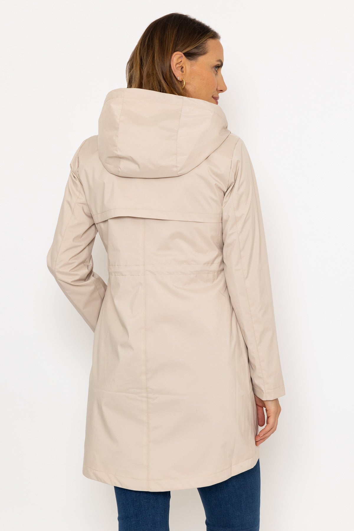 Rain Mac in Beige Ladies Rain Coats Outerwear Carraig Donn