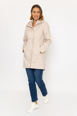 Carraig Donn Rain Mac in Beige