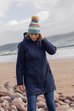 Carraig Donn Rain Mac in Navy