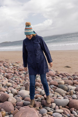 Carraig Donn Rain Mac in Navy