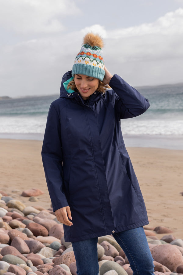 Carraig Donn Rain Mac in Navy